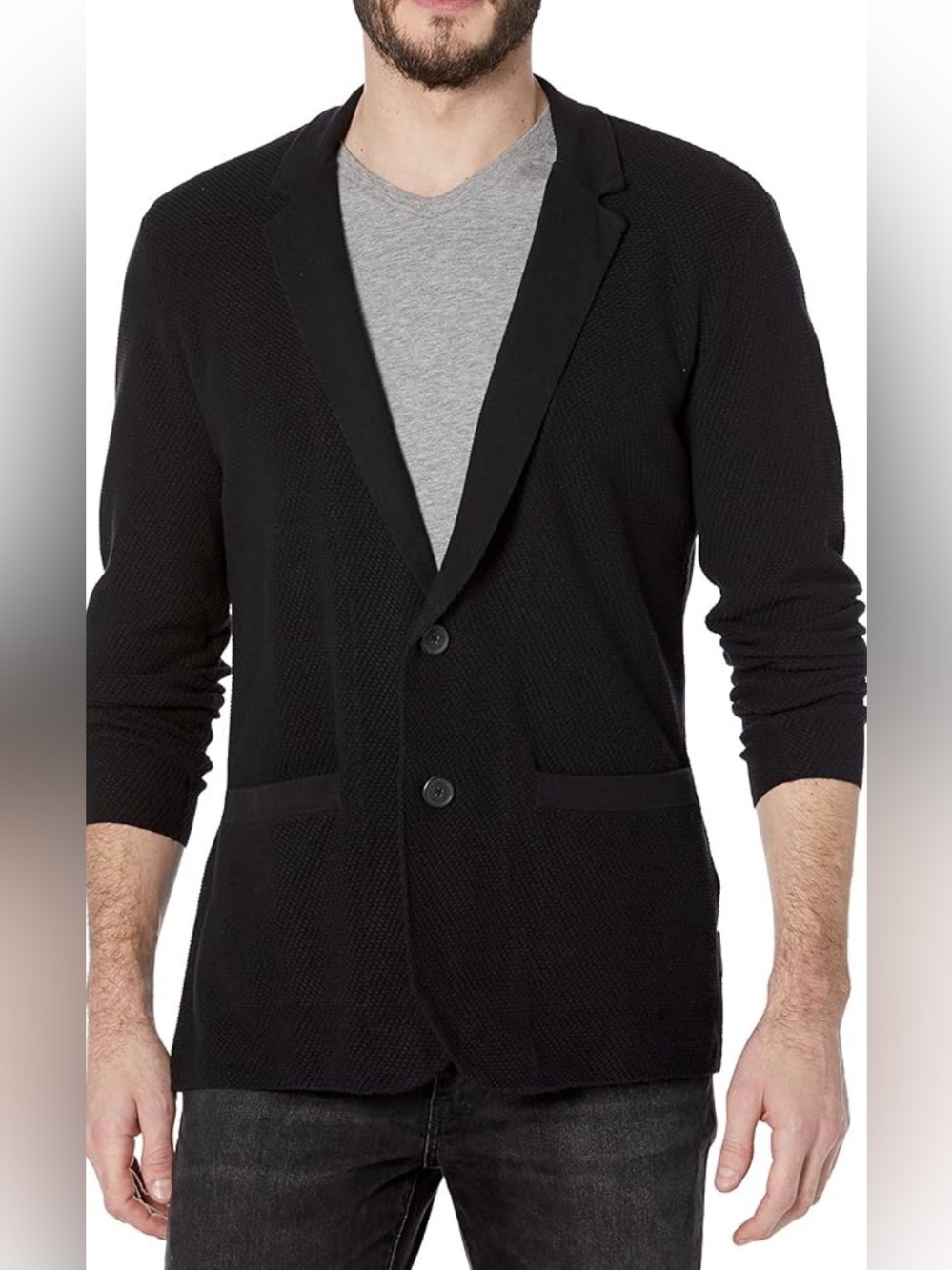 Armani Exchange Black Knit Cardigan Size Large